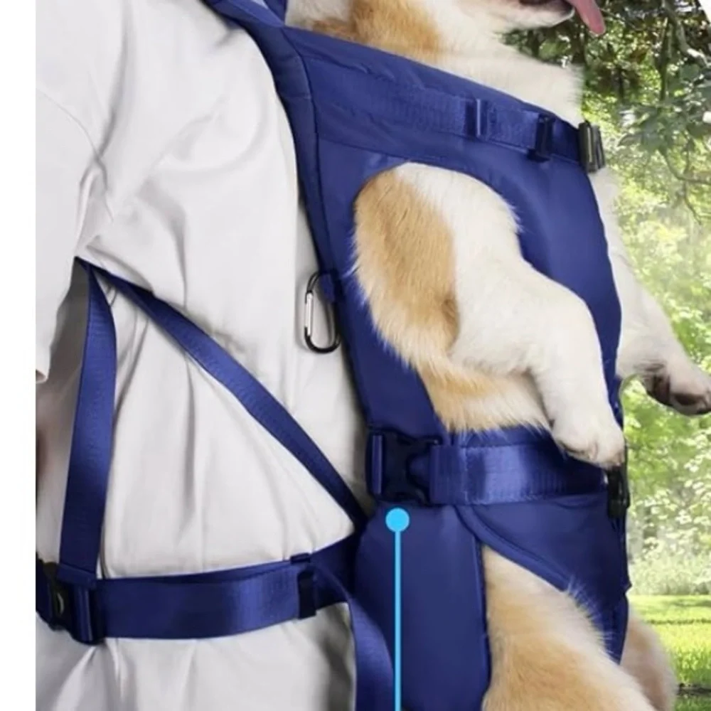 Pet carrier XL navy blue, made by Petbonus